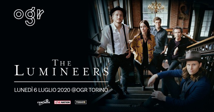 The Lumineers in concerto il 6 luglio 2020 alle Officine Grandi Riparazioni, Torino